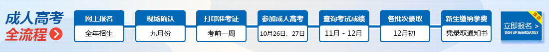 滕州成人高考报名流程